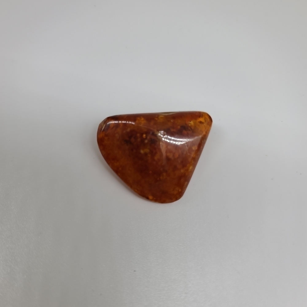Vintage Amber colored stone pin
